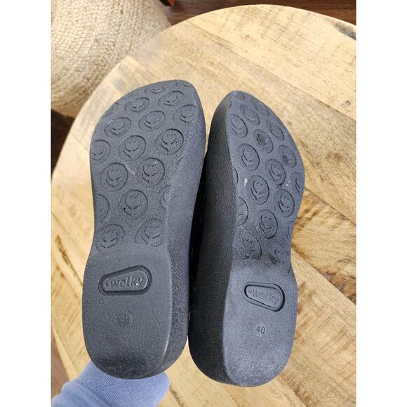 Wolky Jewel Sandals Womens 40 US 9 Black Leather Comfort Three Straps Slingback - Picture 4 of 6